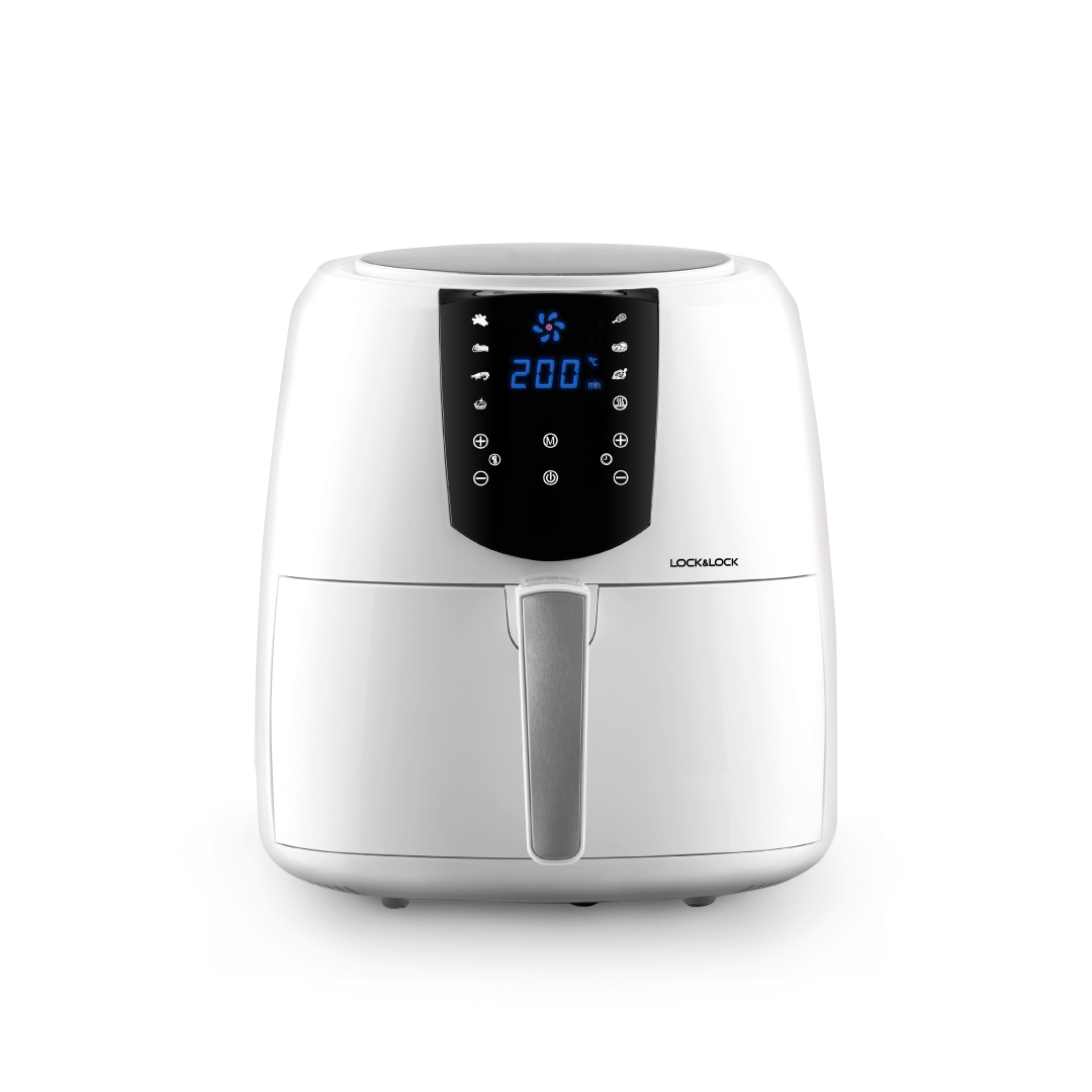 Nồi Chiên Không Dầu - Locknlock Jumbo Plus Air Fryer - 220 - 240V~ - 1800W - 50/60Hz - 5.2L - 2 Màu (Đen, Trắng) - EJF357, , large image number 4